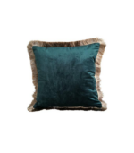 Victoria Dome - Kiegészítők / Dekor / ESSCHERT Kék, rojtos bársony párna