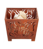 Victoria Dome - Kiegészítők / Dekor / ESSCHERT Rozsdásított fém lángnyelves tűzrakó kosár