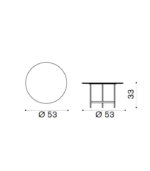 Victoria Dome - Bútorok / Kerti bútorok / Kerti kiegészítők / Ethimo Calipso kerek asztal