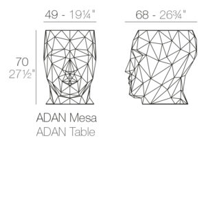 Victoria Dome - Bútorok / Asztalok - Vondom Adan asztal (70cm)