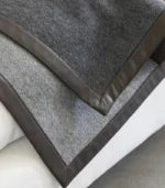 Victoria Dome - Kiegészítők / Takarók - Salon kasmír takaró bőr szegéllyel