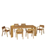 Victoria Dome - Kültéri bútorok / Kültéri étkezőgarnitúrák - Eco 6 személyes étkezőgarnitúra