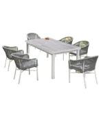 Victoria Dome - Kültéri bútorok / Kültéri étkezőgarnitúra - Lazio 6 személyes étkezőgarnitúra