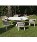Victoria Dome - Kültéri bútorok / Kültéri étkezőgarnitúrák - Santorini 4 személyes étkezőgarnitúra