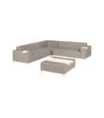 Victoria Dome - Kültéri bútorok / Kerti kanapék - Sorrento sarokkanapé asztallal (Silvertex Macadamia)