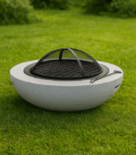 Victoria Dome - KErti tűzrakó / Kőhatású kerek tűzrakó (90cm)