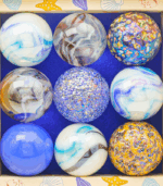 Victoria Dome / Kiegészítők / Játék / VD Exclusives / Seashells Shooters Box - luxus üveggolyók díszdobozban