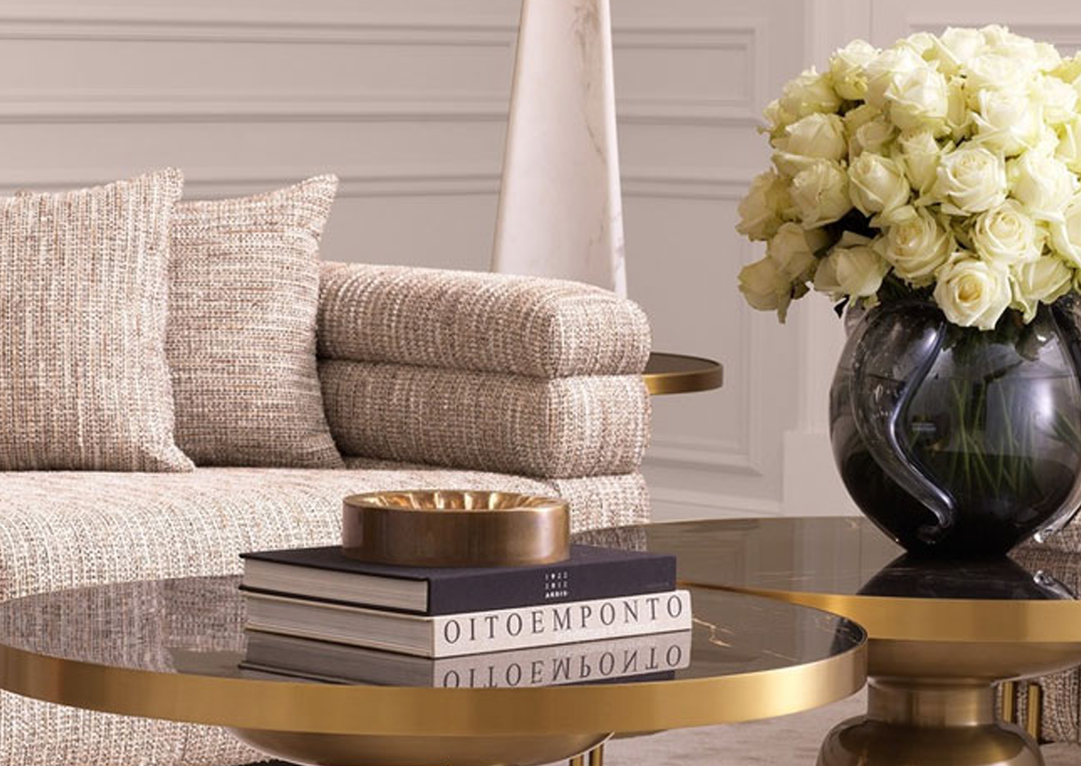 Melegséget árasztó fémek és természetes anyagok harmóniája a modern otthonban - Victoria Dome Blog